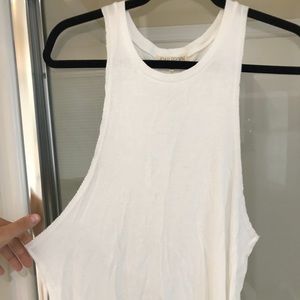 White flowy summer tank